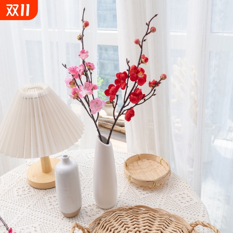 全新升级版腊梅花仿真花植物盆景