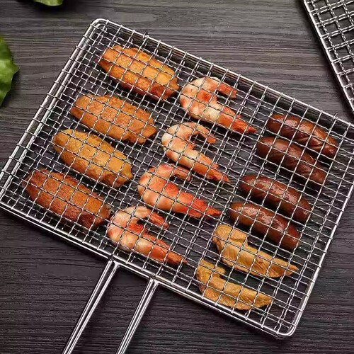 烤鱼网夹烧烤铁架板羊肉烤串夹子双层夹网蔬菜网家用烧烤工具全套