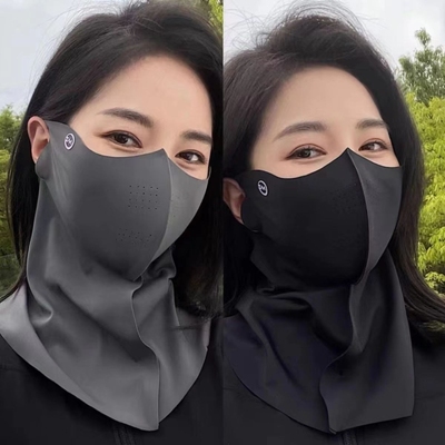 护颈一体冰丝不怕晒透气口罩面罩