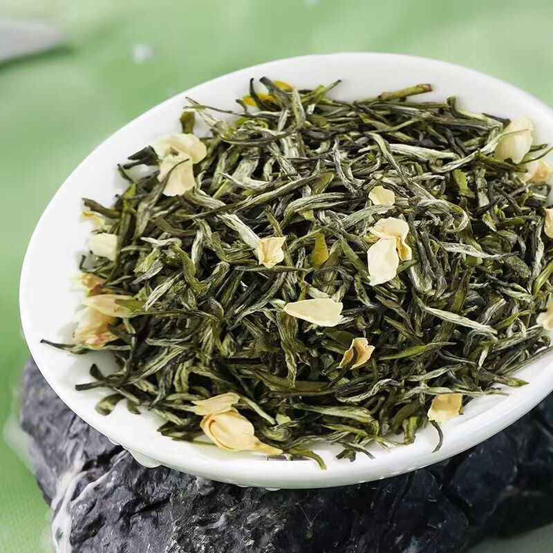 新茶川派茉莉飘雪浓香型茉莉花茶高山绿茶型口粮茶150g茶叶源头