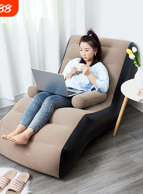 c2021懒人沙发 充气空气沙发床懒人椅单人沙发床电脑椅飘窗椅豆袋