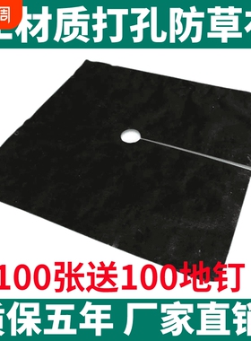 PE打孔防草布果园果树盖草布柑橘脐橙枇杷专用除草布耐用园艺防虫