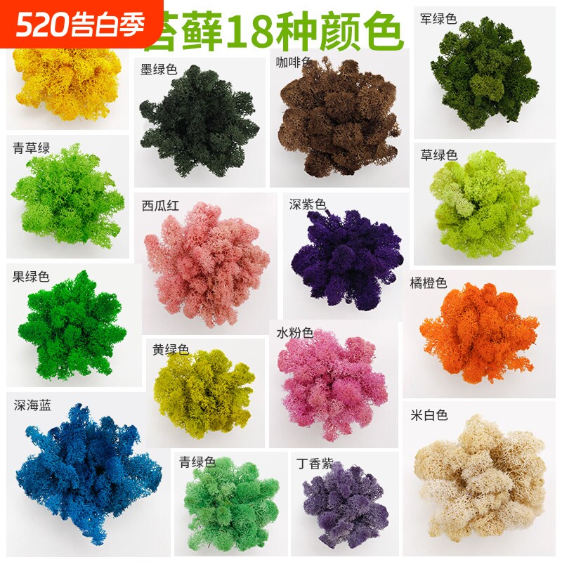 仿真苔藓绿植装饰造景永生苔藓微景观装饰品青苔植物花艺diy材料