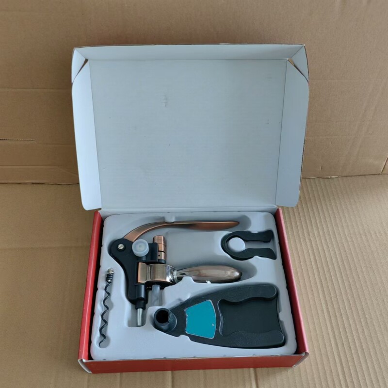 富华红酒酒具兔头兔耳兔子开瓶器套装彩盒装红酒高档开瓶器开酒器