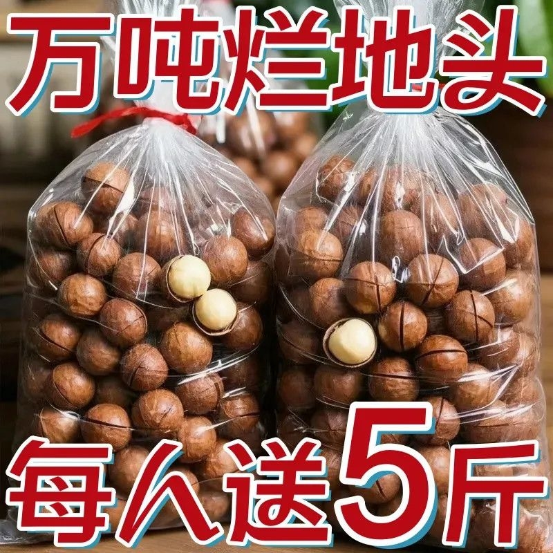 特价】夏威夷果薄壳500g袋装奶油味健康特大颗粒坚果休闲零食干果