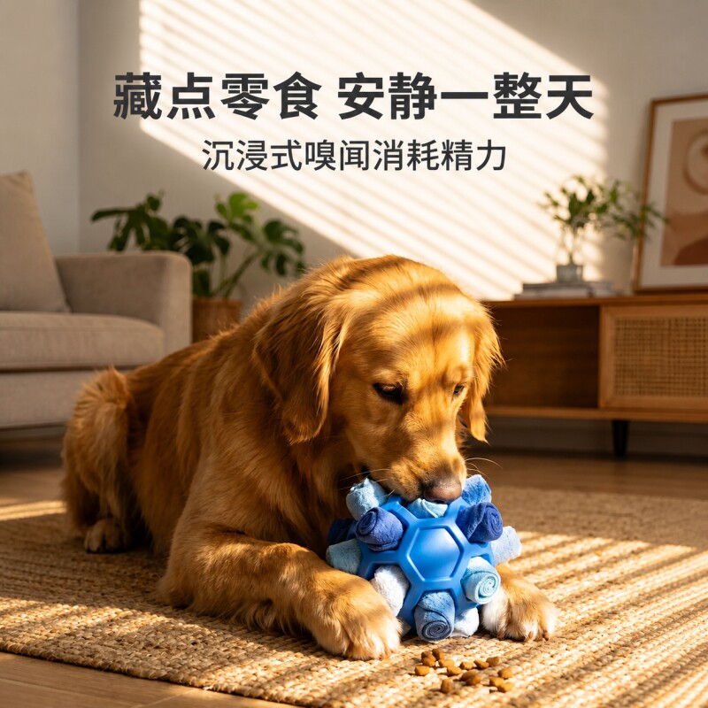 狗嗅闻藏食球宠物慢食球耐咬解闷磨牙幼犬漏食益智消耗精力玩具图片