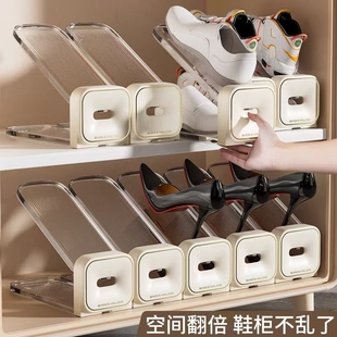 柜内省空间分层隔板鞋 鞋 子可调节架子鞋 架放鞋 托 子收纳神器双层鞋