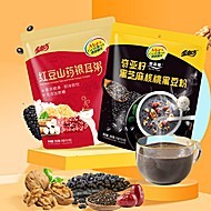 奇亚籽黑芝麻核桃黑豆粉红豆山药银耳粥羹