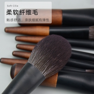 12支迷你便携化妆刷套装纤维毛全套美妆工具沧州青县纯白色化妆刷