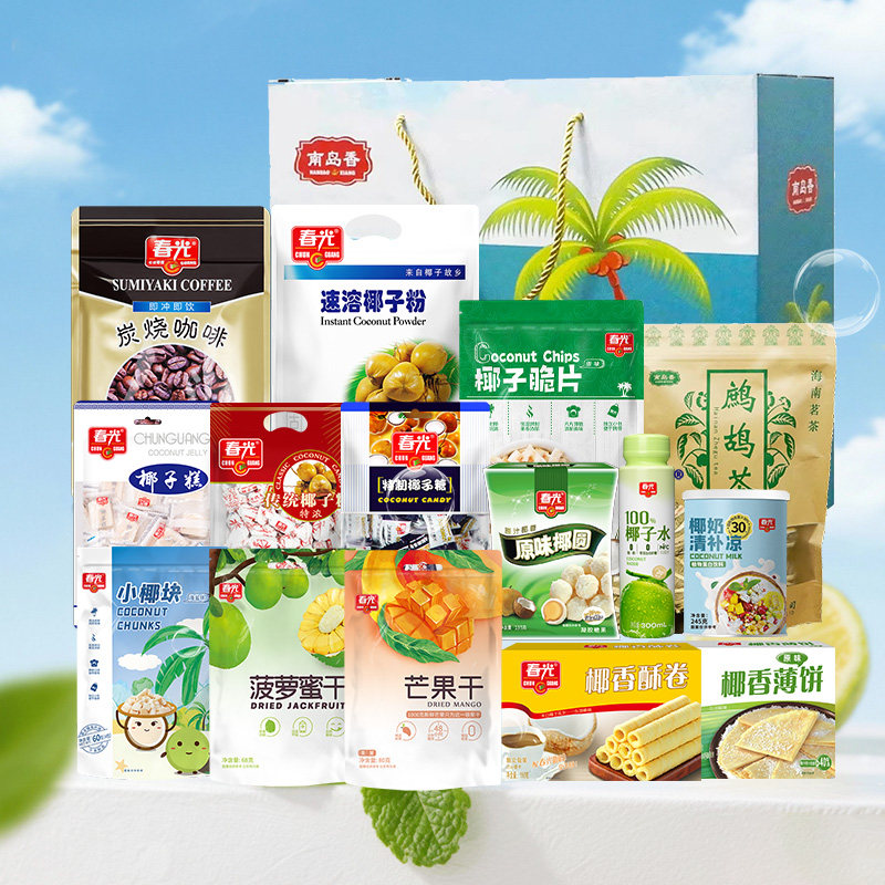 春光食品海南特产椰子脆片烘烤椰子肉片果干年货小吃糖果零食