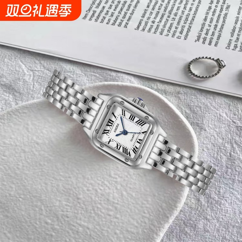 热销爆款不锈钢女士品牌石英表商务休闲钢带女款表