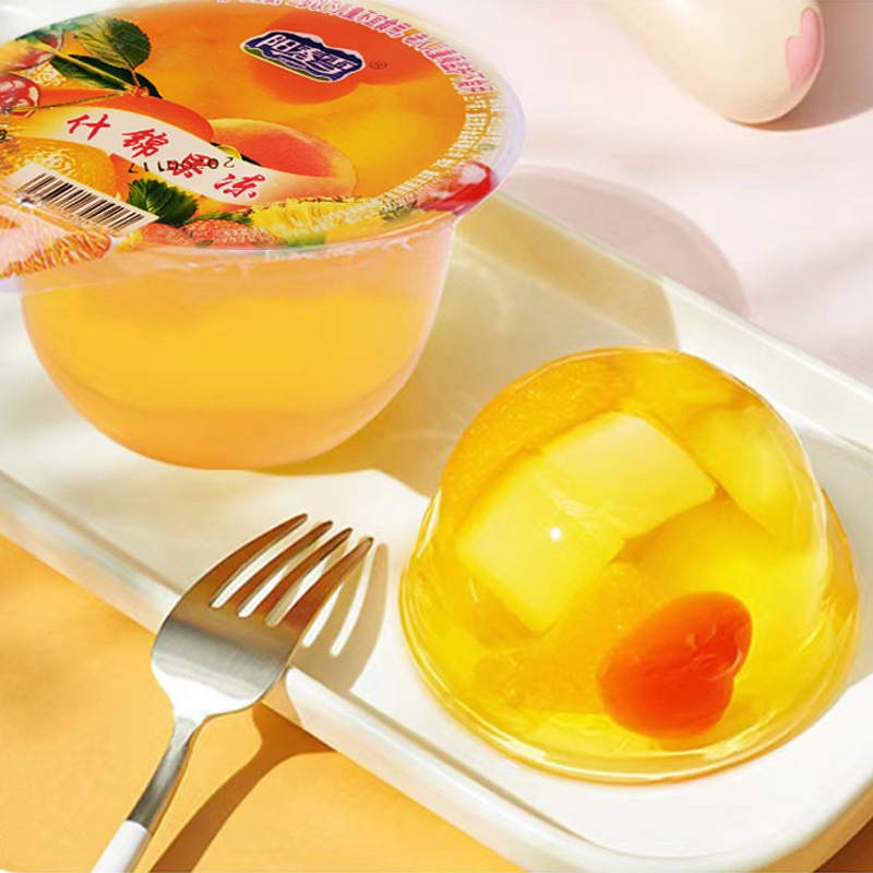 什锦果冻果肉大杯装水果果冻儿童食品休闲零食健康无添加小零食