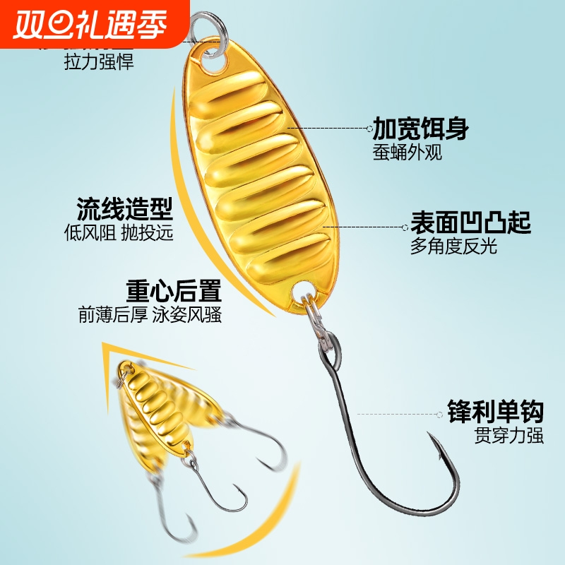 亮片路亚饵平振亮片单钩微物假鱼饵小白条翘嘴远投淡水仿真饵套装