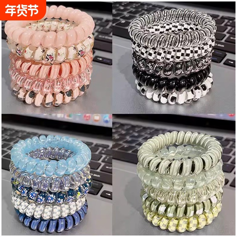 高弹力耐用电话线发圈女扎头发彩色时尚绑头发皮筋头绳简约绳发饰,饰品/流行首饰/时尚饰品新,发饰,淘宝优惠券,粉丝福利购,淘宝优惠卷