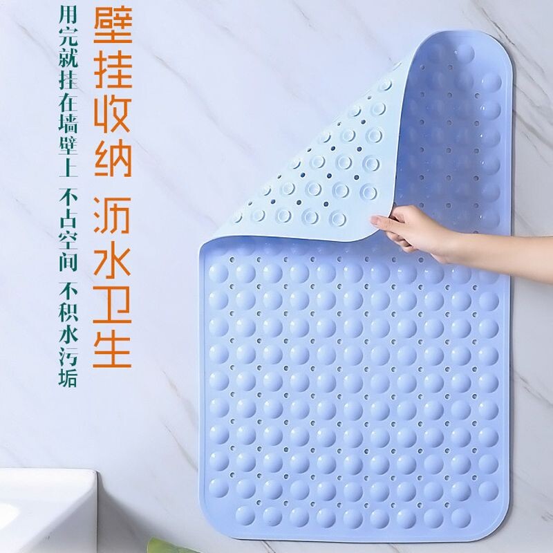 无味浴室防滑垫洗澡淋浴大号带吸盘按摩脚垫厕所卫生间隔水地垫子