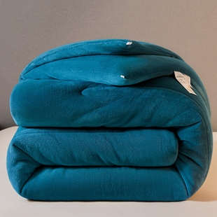 牛奶绒被子冬天加厚保暖冬被被芯儿童秋冬款 厚被宿舍单人丝棉被套