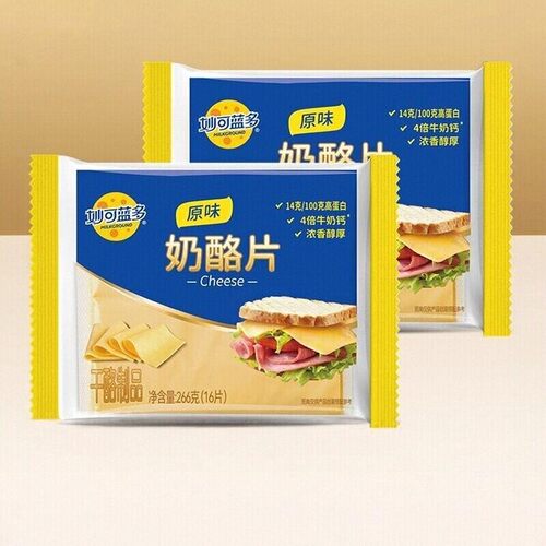 妙可蓝多芝士片83g三明治专用烘焙原料干酪家用奶酪片棒芝士汉堡