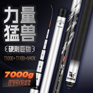 伽玛精工鱼竿手竿超轻超硬碳素台钓竿19调鲫鲤鱼大物综合竿钓鱼杆