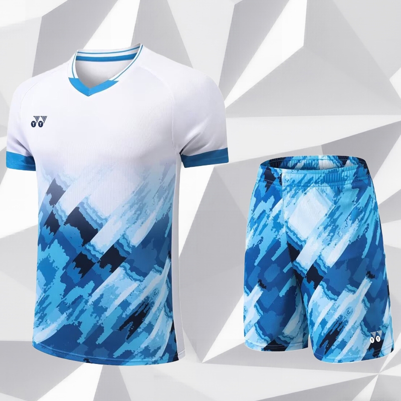 2025新款YY羽毛球服男女速干运动短袖套装球衣国羽大赛服儿童印制