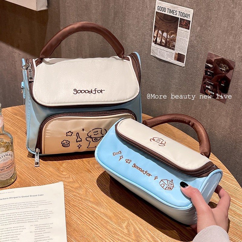 化妆包女2025新款高端大容量可携式外出手提旅行护肤品分区收纳包,收纳整理,化妆包,淘宝优惠券,粉丝福利购,淘宝优惠卷