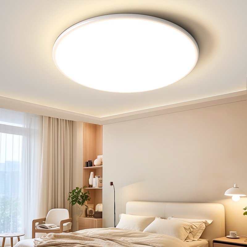 led吸顶灯超薄圆形卧室灯现代简约阳台房间灯中山灯具护眼灯具18