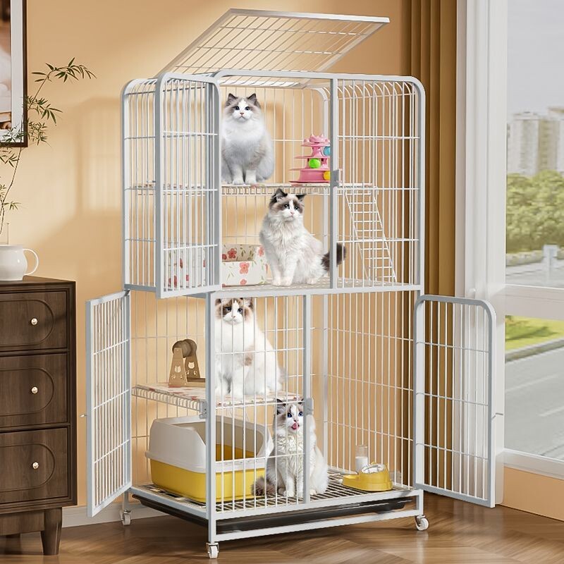 猫笼子猫别墅超大空间特大号家用室内带厕所加粗加固猫窝猫屋猫笼