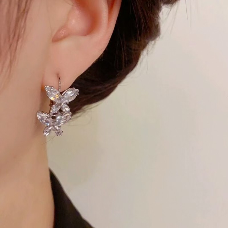 轻奢蝴蝶气质设计师耳环上班族耳饰女小众精致轻奢