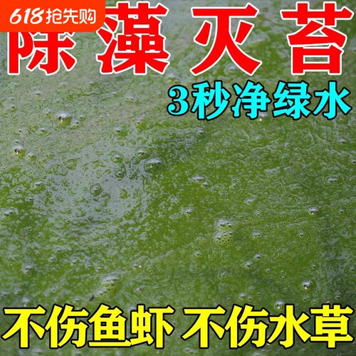 鱼池除藻去苔剂不伤鱼虾蟹鱼塘青苔蓝藻除绿浮萍清除剂养殖净水