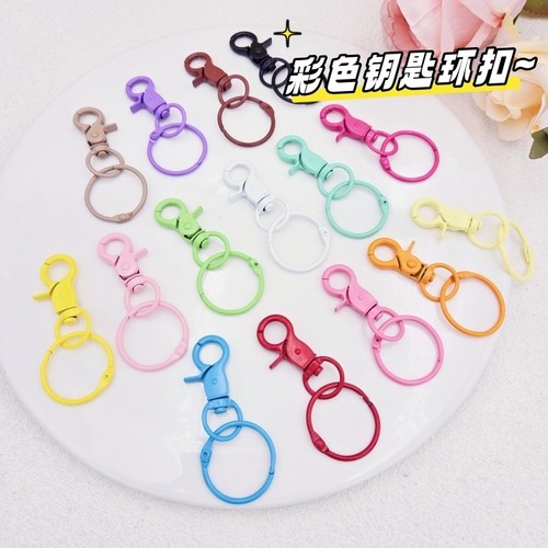 少女心DIY烤漆糖果色钥匙扣