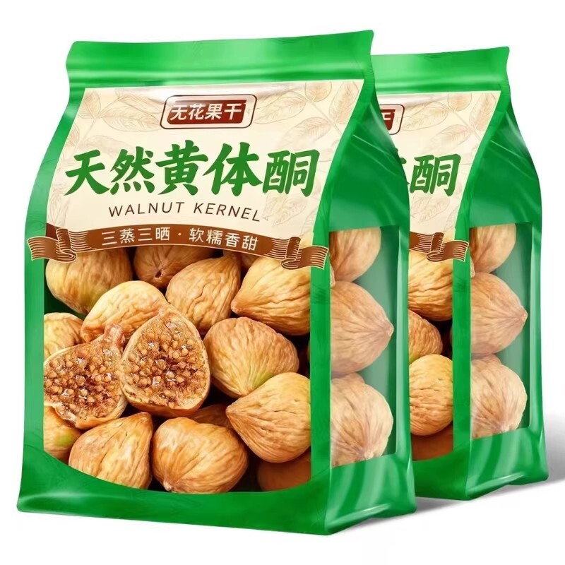 新疆无花果干特级旗舰店黄体酮无添加零食大果干果煲汤健康水果