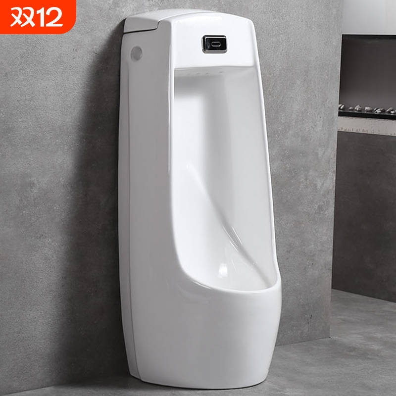 公共卫生间落地式小便斗成人男士小便池立式小便器感应式延时手动