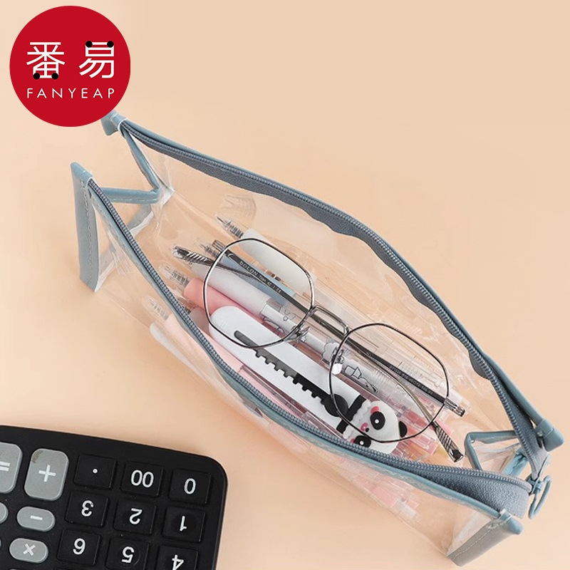 笔袋AD1sn0-简约铅笔袋大容量文具男女孩收纳袋学生袋考试文具