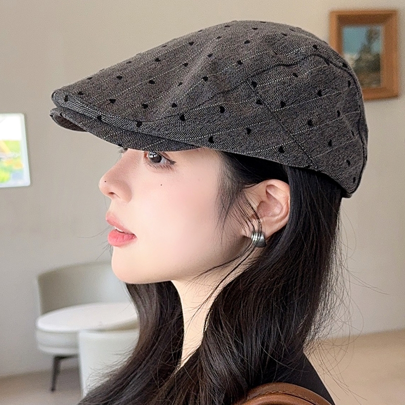 日系复古前进帽子女春秋季新款