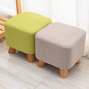 凳家用沙发凳儿童方凳搁脚凳储物 实木客厅小凳子小板凳矮凳子换鞋