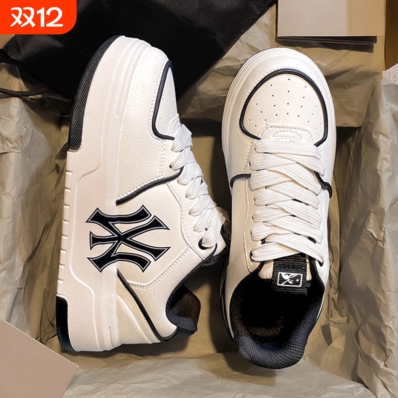 2025爆款纽约小白鞋学院风学长鞋秋季百搭男女鞋厚底运动休闲鞋子