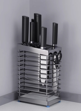 厨房刀架菜刀架置物架家用沥水台面放水果刀剪刀菜刀具刀座收纳架