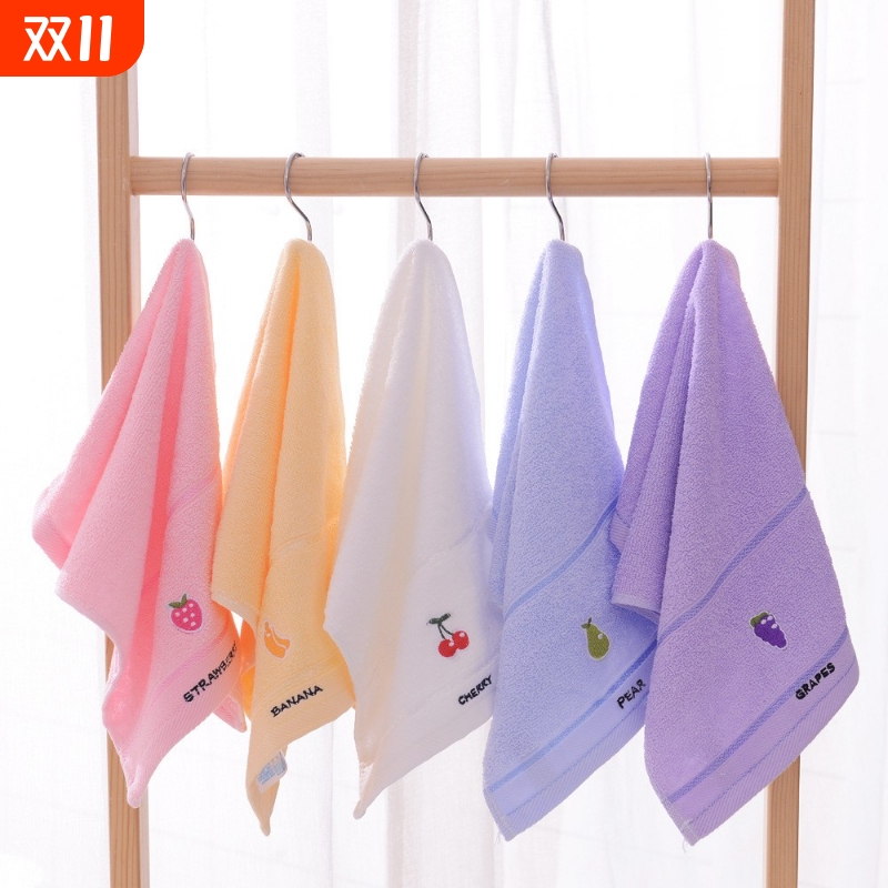 10条装 新疆棉毛巾童巾纯棉毛巾婴儿童洗脸面巾柔软吸水儿童毛巾