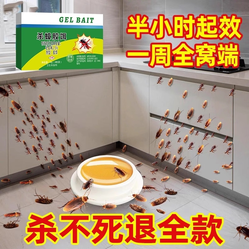 灭蟑螂药家用杀蟑胶饵剂贴屋全窝端非无毒孕妇婴儿神器杀蟑螂蚂蚁