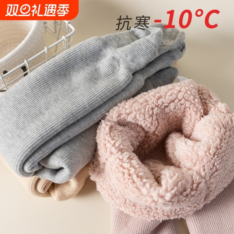 女童连裤袜冬款加绒加厚宝宝连体袜保暖外穿婴儿打底裤一体绒裤子