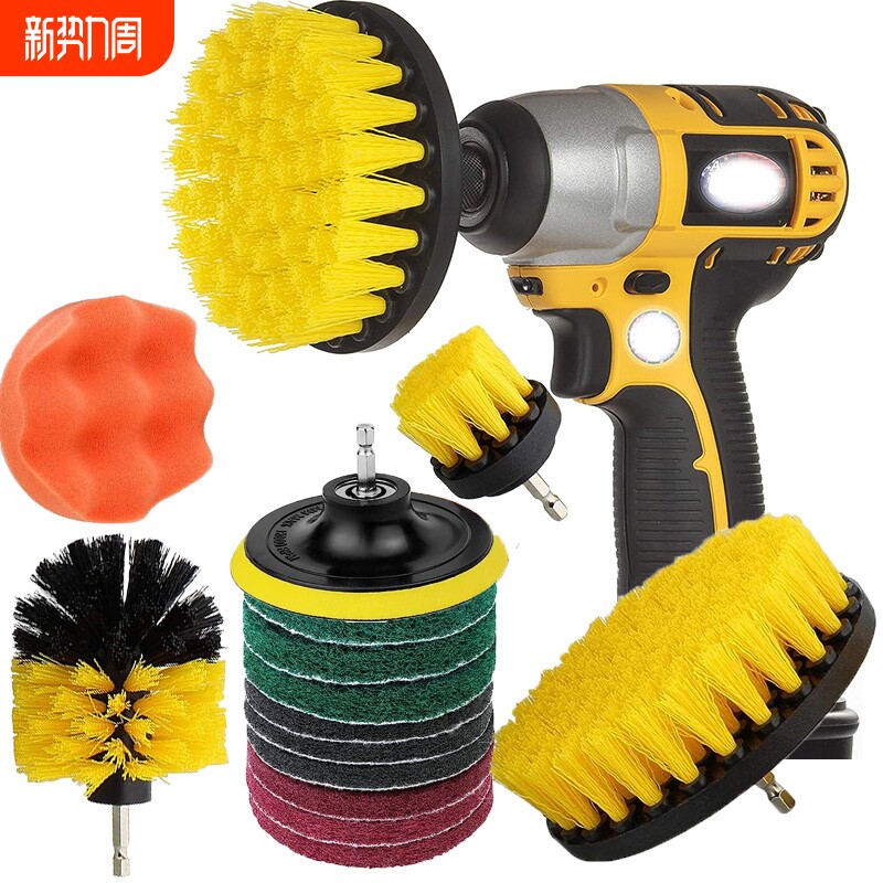电动清洁刷多功能厨房地毯刷瓷砖抛光保洁清洗刷电钻刷打磨神器