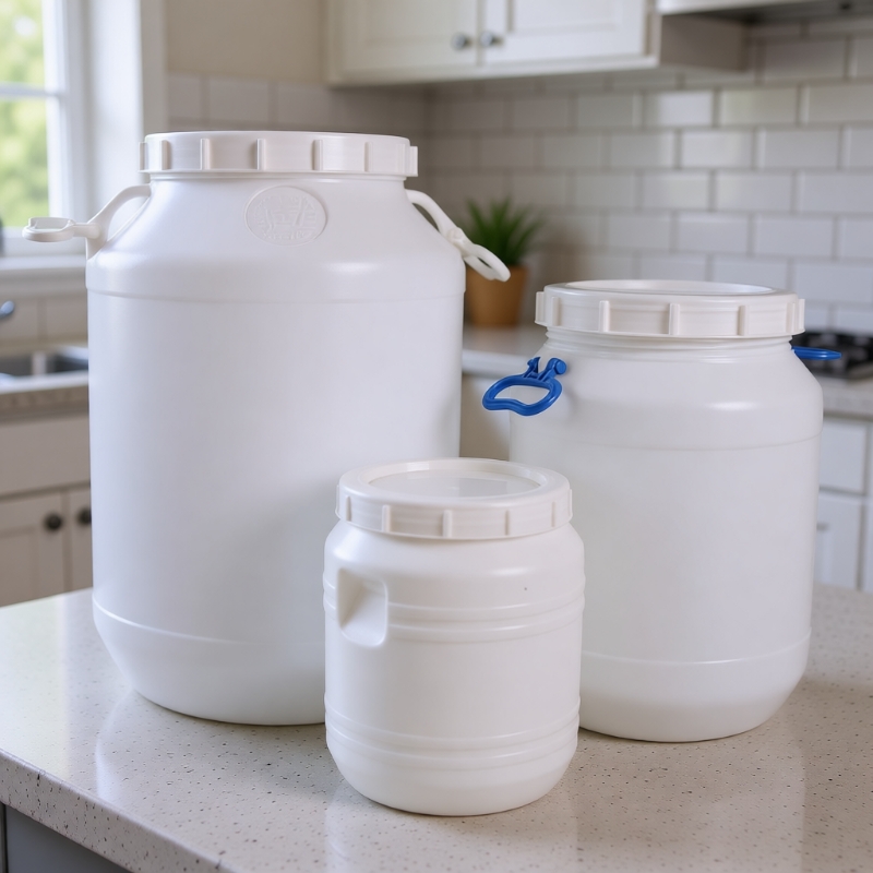 加厚塑料水桶家用储水桶25L50升75升100升食品级酒桶油桶米桶带盖