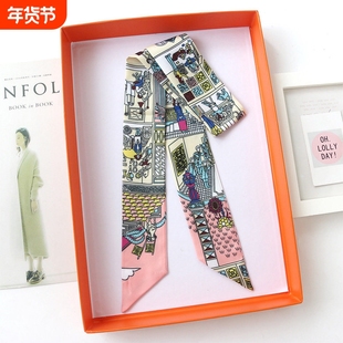 LVАFGН绑包包手柄小丝巾 缠包丝带cihc风领巾女春秋百搭文艺细