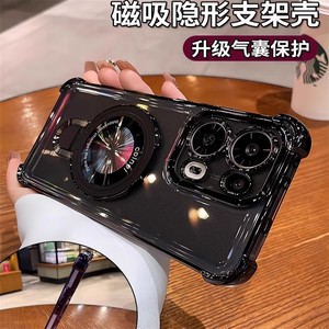 气囊防摔适用oppoReno14Pro手机壳新款reno14镜头全包reno13Pro磁吸支架reno12高级感reno11透明简约10男女款