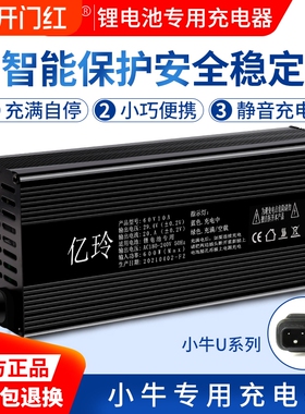 适用小牛充电器U1/N1S/NG专用TM+NQi电动车U+M2锂电池48V快充G1G0