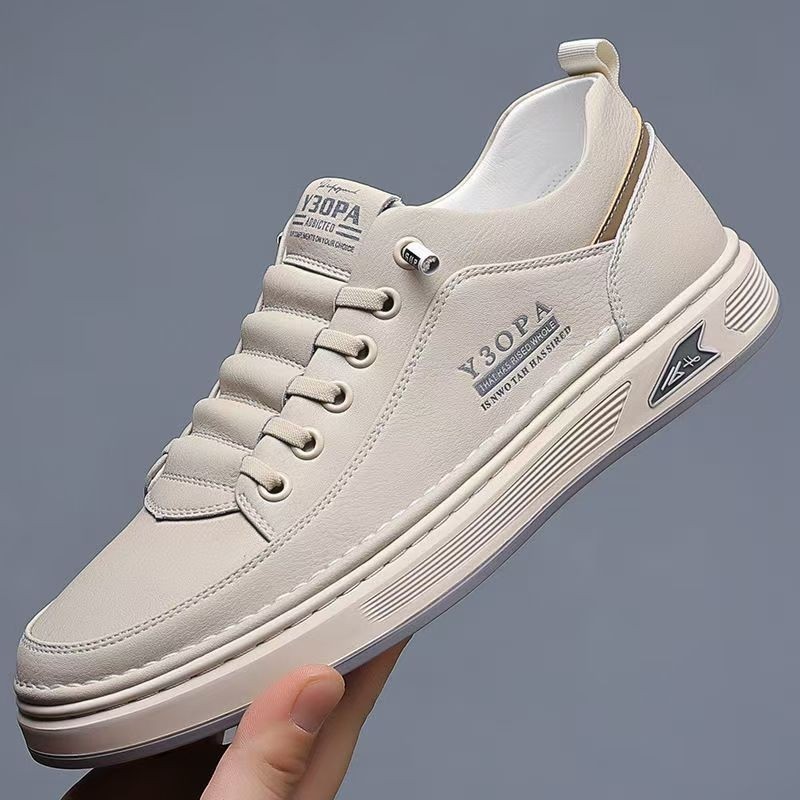 2025春季男鞋新款透气小白鞋子男潮流百搭厚底运动鞋休闲板鞋潮鞋