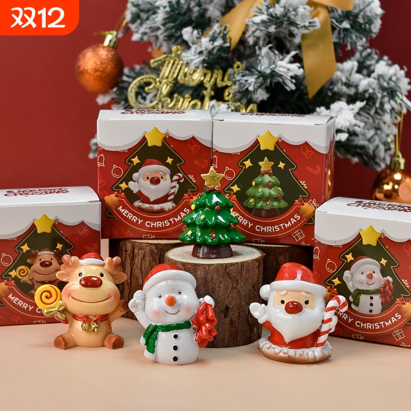 圣诞礼物摆件装饰品桌面摆件创意小摆件圣诞景观装饰品儿童礼物