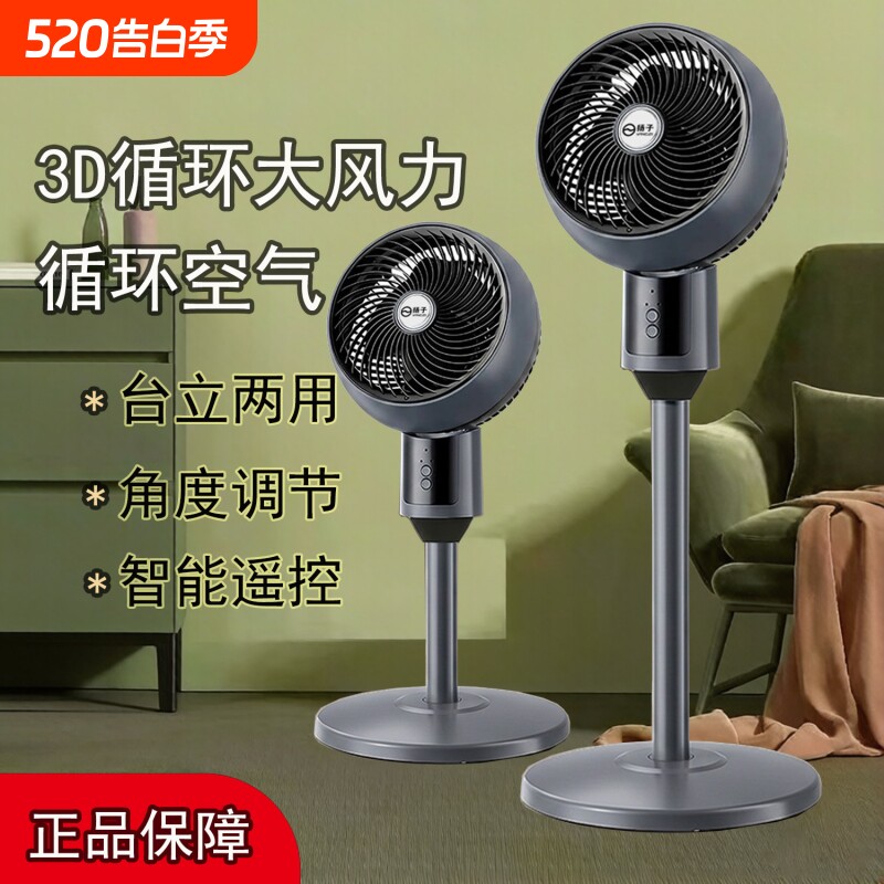 扬子电风空气循环落地扇家用摇头遥控立式大风力新款台式宿舍风扇