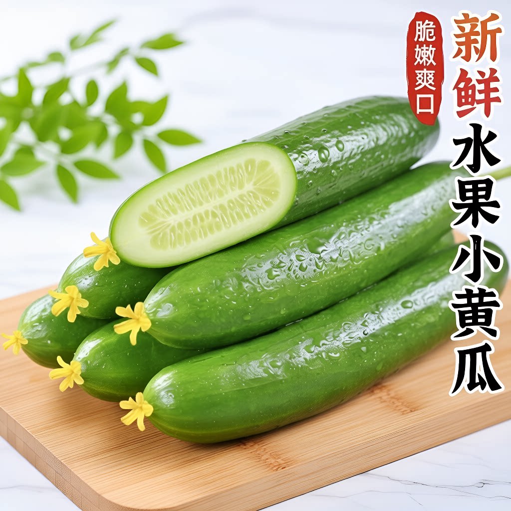山东水果黄瓜新鲜生吃脆嫩脆甜正宗小青瓜黄瓜小组合整箱当日现摘