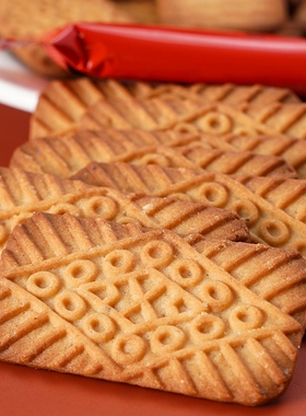 焦糖饼干比利时风味饼干早餐零食网红曲奇休闲食品