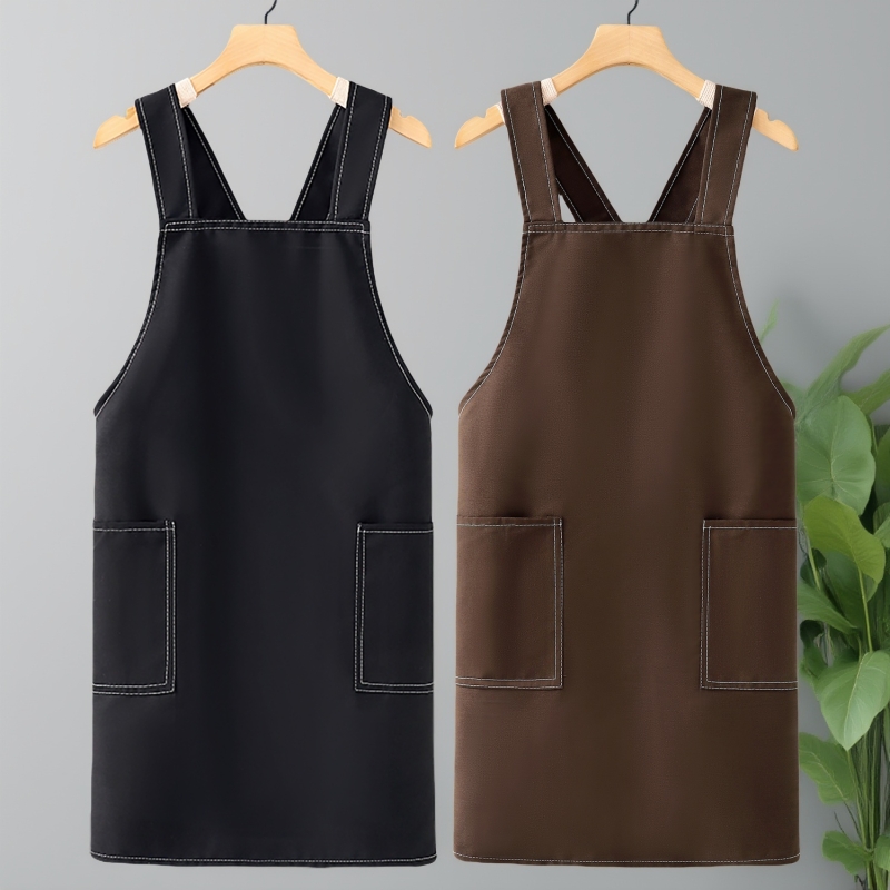 咖啡店围裙厨房家用做饭女工作服餐饮上班专用耐脏2025新款大人男